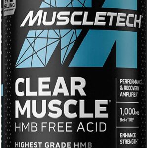 Muscle Recovery | MuscleTech Clear Muscle Post Workout Recovery | Muscle Builder for Men & Women | HMB Supplements | Sports Nutrition Post Workout Recovery & Muscle Building Supplements, 42 ct