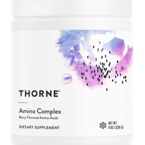 Thorne Amino Complex - BCAA Powder for Pre or Post Workout - Promotes Lean Muscle Mass and Energy Production - Sports Performance - Vegan - Berry Flavor - 8 Oz - 30 Servings