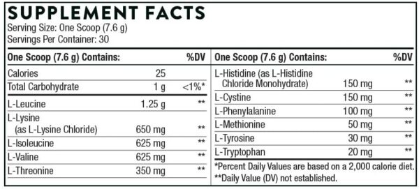 Thorne Amino Complex - BCAA Powder for Pre or Post Workout - Promotes Lean Muscle Mass and Energy Production - Sports Performance - Vegan - Berry Flavor - 8 Oz - 30 Servings