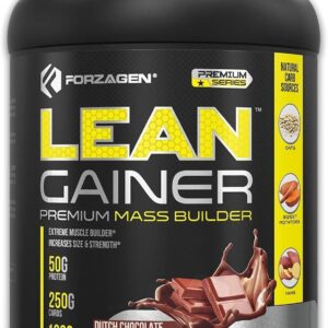 FORZAGEN Lean Muscle Mass Gainer Protein Powder Chocolate Flavored, High Calorie Protein Powder Mass Weight Gainer for Men & Women, Proteinas para Aumentar Masa Muscular para Hombre y Mujer, 8 Pounds