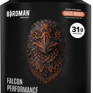 Falcon Performance Vegan Protein Powder, 31g Protein, 5g Creatine, 5g BCAA, Probiotics, Electrolytes, Pre Workout, Low Carb, Sugar Free & Dairy Free, Plant Based Chocolate Protein -19 servings