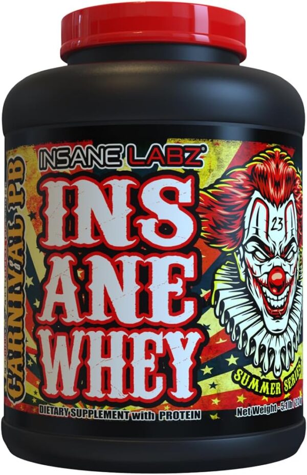 Insane Labz Insane Whey,100% Muscle Building Whey Protein, Post Workout, BCAA Amino Profile, Mass Gainer, Meal Replacement, 5lbs, 60 Srvgs (Packaging May Vary) (Chocolate Peanut Butter)