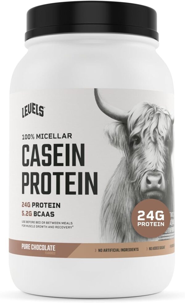 Levels 100% Micellar Casein Protein, Hormone Free, Chocolate, 2LB