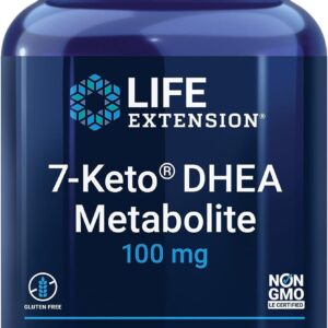 Life Extension 7-Keto DHEA Metabolite – Crank Up Your Fat-Burning Furnace – Non-GMO – Gluten-Free – 100 Mg – 60 Vegetarian Capsules