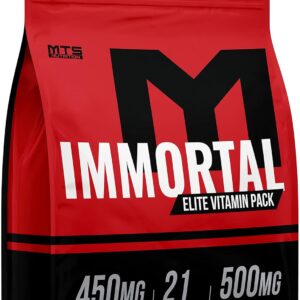 MTS Immortal Elite Multivitamin - Daily Vitamins for Men & Women including Vitamins A, C, D, E, B1, B2, B5, B6 and B-12 | 30 Complete Daily Health Multivitamin Packets