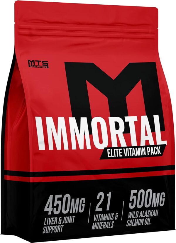 MTS Immortal Elite Multivitamin - Daily Vitamins for Men & Women including Vitamins A, C, D, E, B1, B2, B5, B6 and B-12 | 30 Complete Daily Health Multivitamin Packets