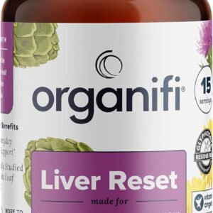 Organifi Liver Reset - Organic Liver Detox, Digestive and Immunity Support - 30 Capsules - Optimal Levels Balance - Helps with Proper Bile Production and Cellular Energy Production