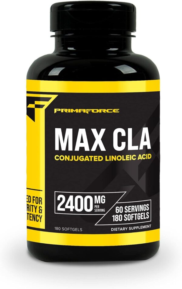 Primaforce CLA 2400 mg per Serving (180 softgels) Weight Management Supplement for Men and Women, Non-Stimulating, Non-GMO & Gluten Free
