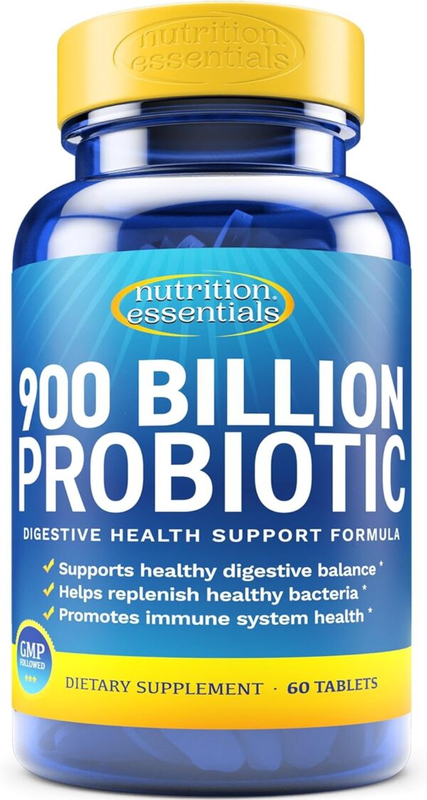 Probiotics for Women and Men - with Lactase Enzyme and Prebiotic Fiber for Digestive Health - 80%+ More Potent Supplement for Gut Health Support - Vegan Raw Probiotic Formula, Made in The USA
