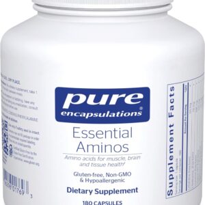 Pure Encapsulations Essential Amino Acids - Muscle Recovery Support & Health* - with Leucine, Threonine & Tryptophan - 180 Capsules