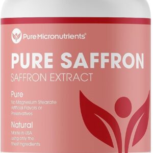 Saffron Supplements - 100% Pure Saffron Extract Capsules - Boost Energy & Mood, Support Eye & Heart Health