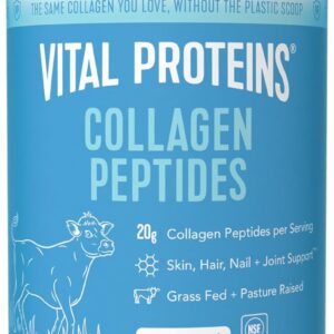 Vital Proteins Collagen Peptides Powder, Promotes Hair, Nail, Skin, Bone and Joint Health, Zero Sugar, Unflavored 9.33 OZ