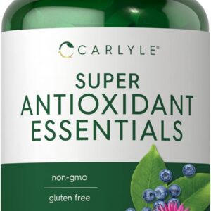 Antioxidants Supplement | 100 Caplets | Nutritional Complex | Vitamin A, C, E | Non-GMO, Gluten Free Formula | by Carlyle