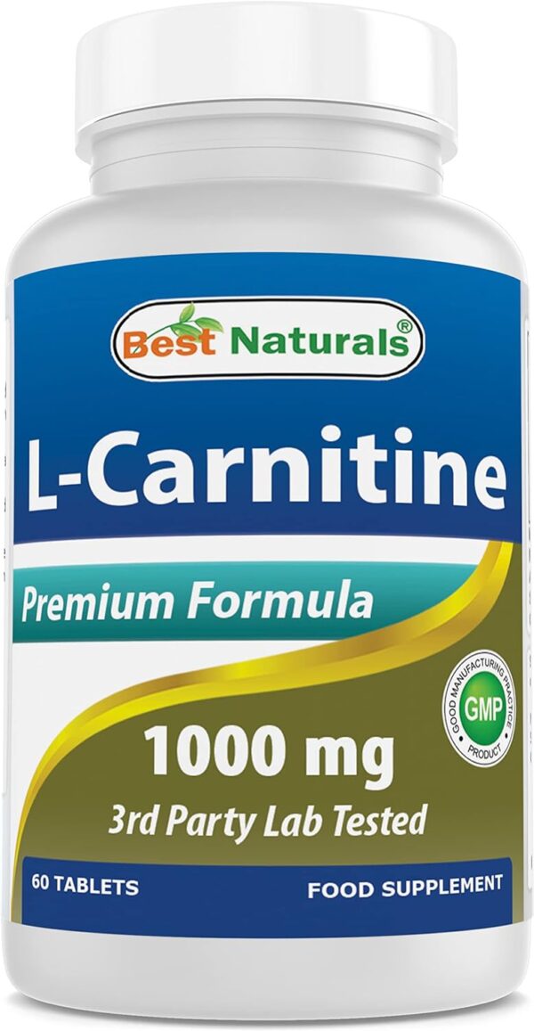 Best Naturals L-Carnitine 1000mg 60 Tablets (60 Count (Pack of 1))