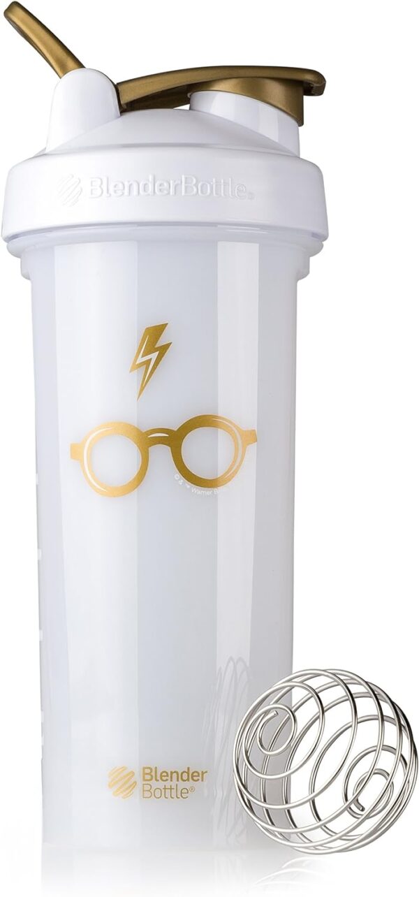 BlenderBottle Harry Potter Shaker Bottle Pro Series Perfect for Protein Shakes and Pre Workout, 28-Ounce, Bolt & Glasses