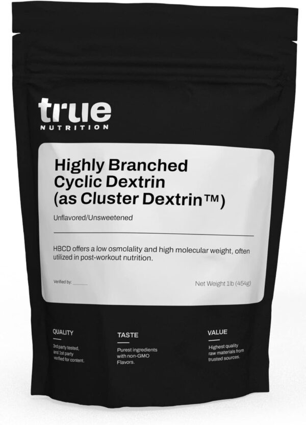 Highly Branched Cyclic Dextrin - Carbohydrate Powder for Sustained Intra-Workout Energy, Enhanced Post-Workout Muscle Recovery - Vegan and Non-GMO - Unflavored 1lb