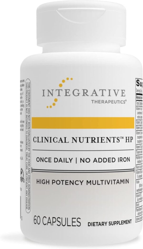 Integrative Therapeutics Clinical Nutrients HP - Multivitamin with Vitamin C, Zinc, Biotin, Vitamin B12 - Antioxidant Supplement for Men and Women - Gluten Free - Dairy Free - 60 Capsules