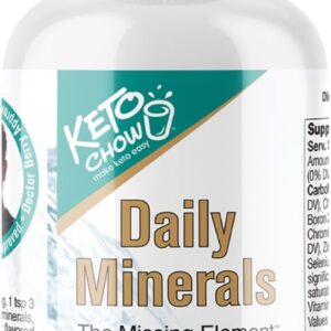 Keto Chow - Daily Minerals Drops - Promotes Electrolyte Balance - Copper, Magnesium, Chromium, Zinc, Boron, & Selenium - Zero Sugar - Keto Friendly - Gluten Free - Vegan - Non GMO - Travel Size - 2 oz