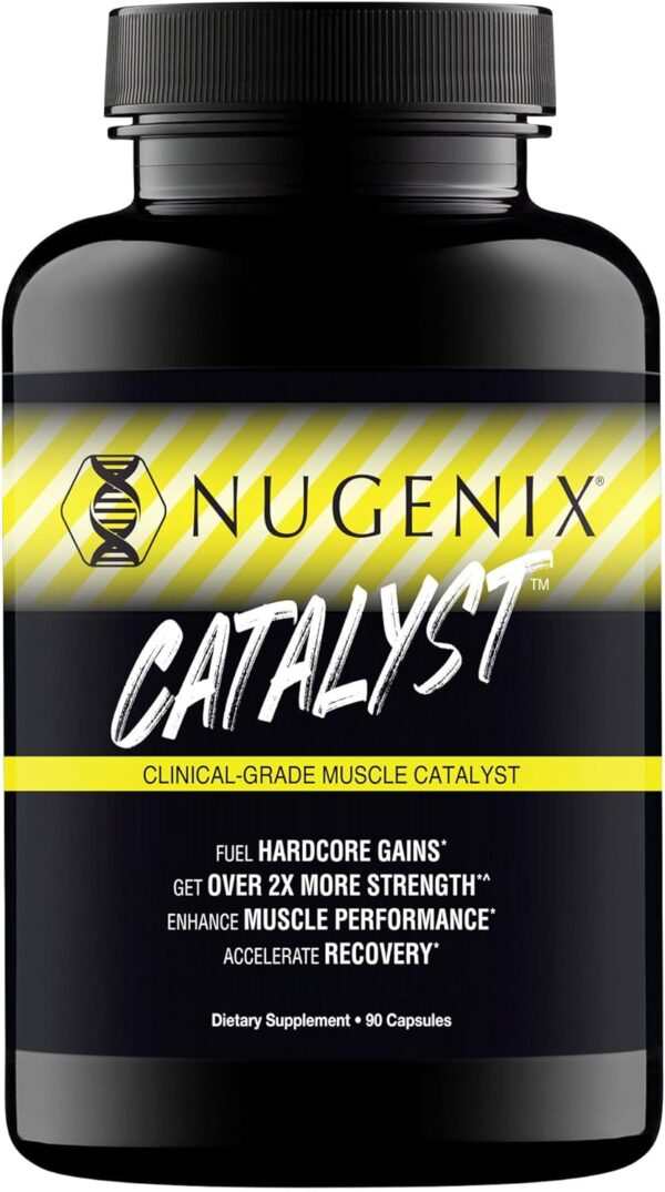 Nugenix Catalyst - Enhanced Muscle Builder and Muscle Recovery, Train Harder, Increase Performance - 90 Capsules