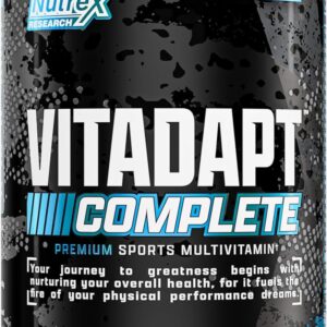 Nutrex Research - Vitadapt Complete Sports Multivitamin for Men - 24 Vitamins, KSM-66 Ashwagandha and Minerals for Athletes - Mens Multivitamin Daily Gym Supplements (90 Tablets)