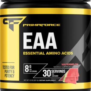 Primaforce EAA Powder (30 Servings) | Essential Amino Acids for Pre/Intra Workout and Recovery - Non-GMO and Gluten Free (Watermelon)