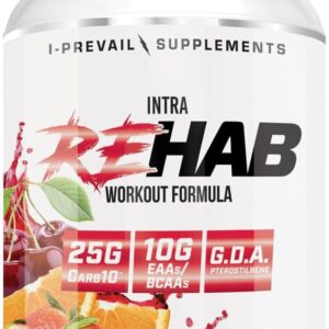 Rehab High Performance Intraworkout Formula 10g BCAA & EAA – Carb10 | Enhance Recovery & Hydration | Keto Friendly | 25 Servings (Maui Blast, 25 Serving)