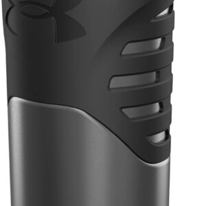 Under Armour Dominate Stainless Steel Water Bottle, 24oz, Silicon Body Grip, Vacuum Insulated, Carabiner Hook Carry, Protective Cap, Leak Proof, For Kids & Adults, All Sports, Gym