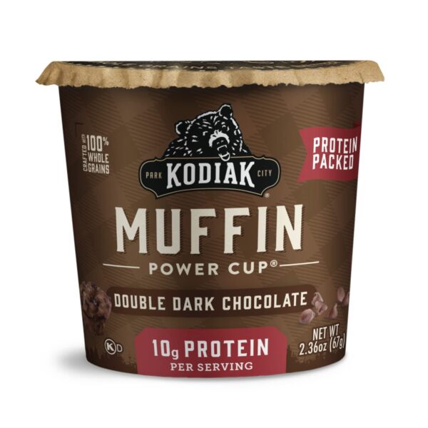 Kodiak Cakes Minute Muffins, Double Dark Chocolate, 2.36 Ounce (Packaging May Vary)