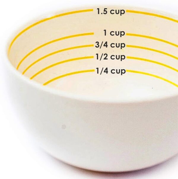 Uba Portion Control Bowl (PORCELAIN) for Measuring, Bariatric Diet, Diabetes & Healthy Eating (1)