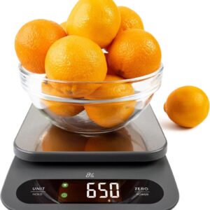 Greater Goods High Capacity Kitchen Scale - A Premium Food Scale, Weighs in Grams & Ounces w/a 22 Pound Capacity, Hi-Def LCD Screen and Stainless Steel Platform