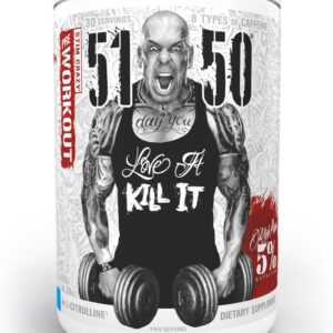 5% Nutrition Rich Piana 5150 High Stim Pre-Workout Powder | Extreme Energy, Focus, Pumps & Endurance | 400 mg Caffeine, Citrulline, Beta Alanine, N-Acetyl L-Tyrosine | 30 Srvgs (Blue Ice)