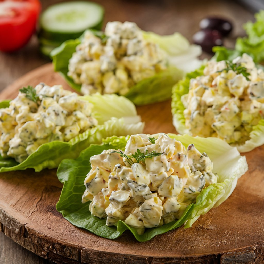 Egg Salad Lettuce Wraps