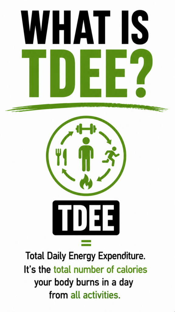 Definition of Total Daily Energy Expenditure as the calories your body needs each day to stay alive and active.