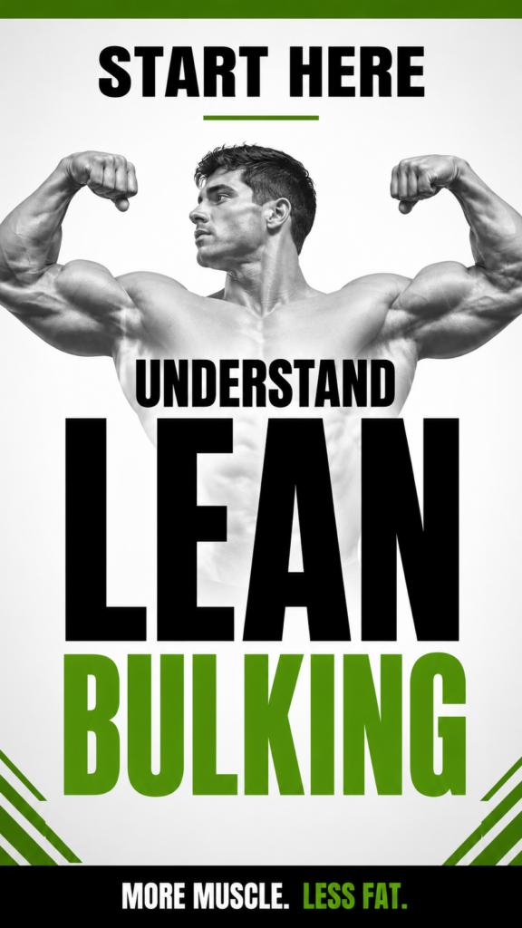 Beginner's introduction to lean bulking and building muscle while limiting fat gain